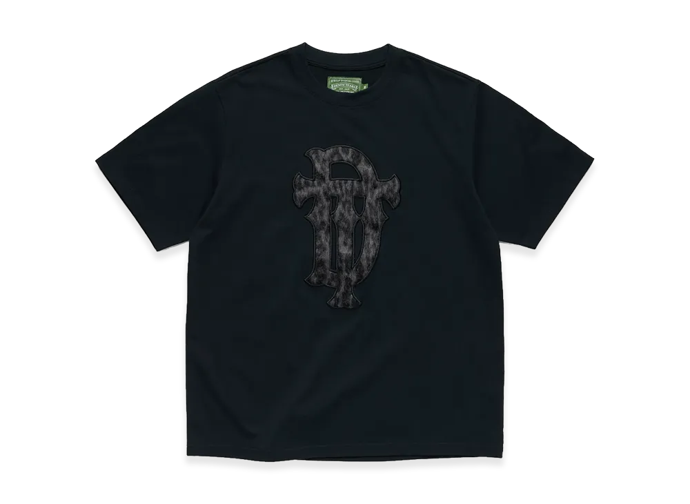 DENIM TEARS Faux Fur Leopard Tee "Black"