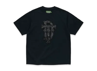 DENIM TEARS Faux Fur Leopard Tee "Black"