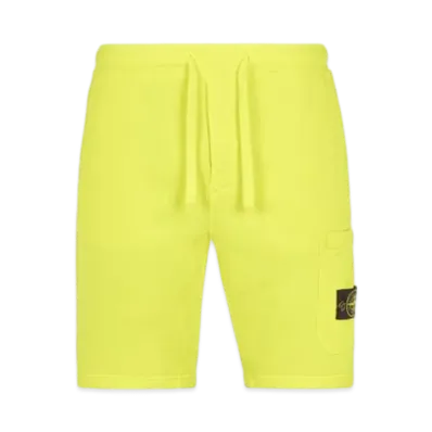 Stone Island 64651 Regular Fit Cargo Bermuda Shorts - 24SS "Neon Yellow"