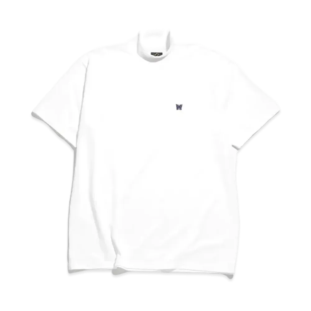 Needles S/S MOCK NECK TEE - PE/C JERSEY "White"