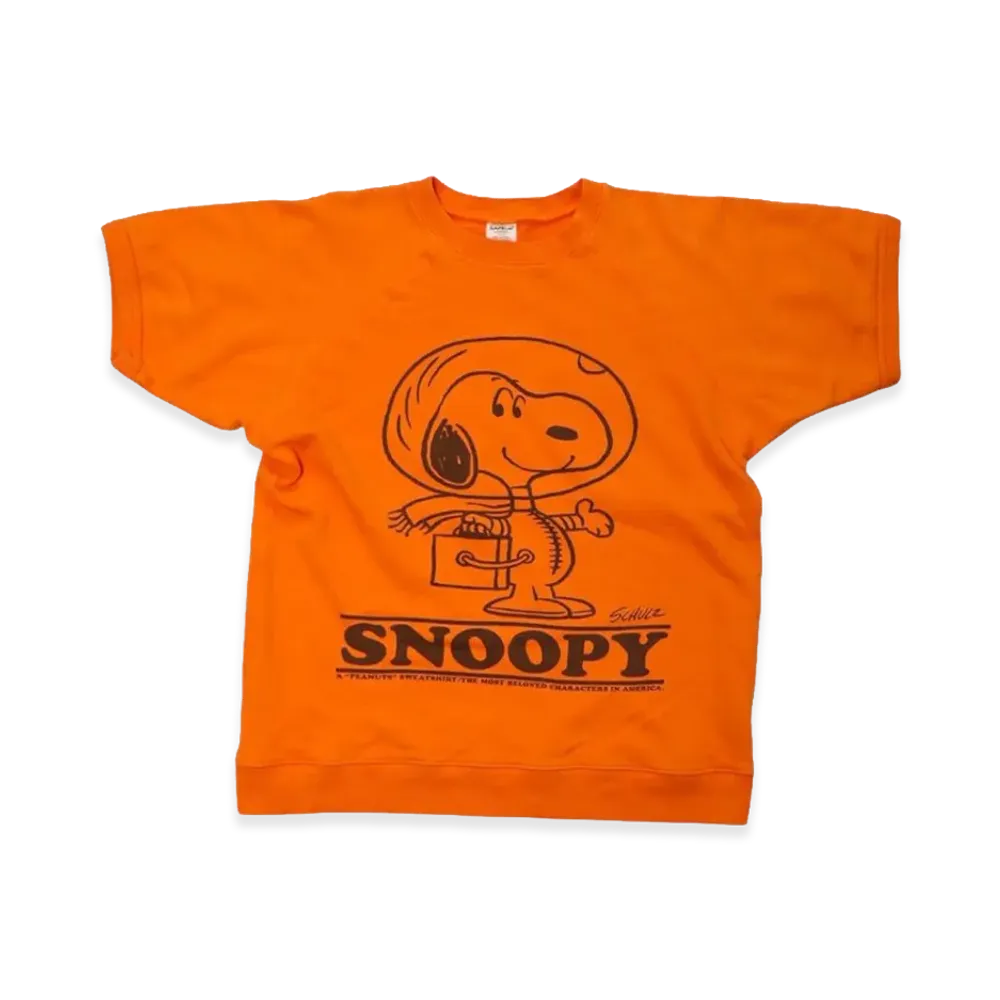 SAPEur x PEANUTS Snoopy S/S Sweat "Orange"