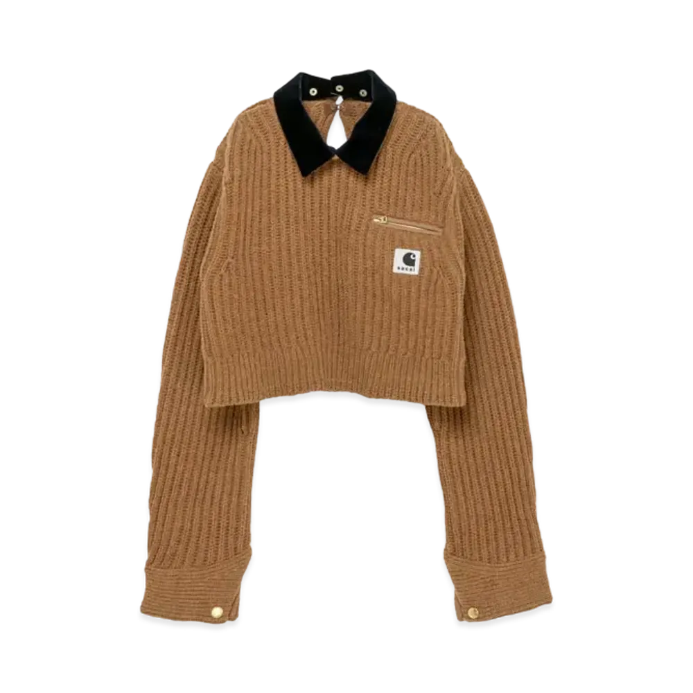 Carhartt WIP x sacai Knit Pullover Detroit "Beige"