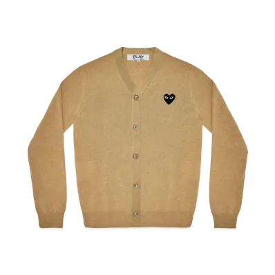 PLAY COMME des GARCONS Men's Cardigan "Beige"