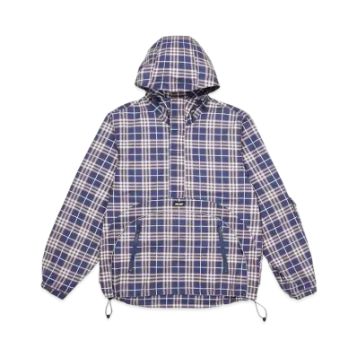 PALACE Deflector 1/2 Zip Jacket "Navy Check"