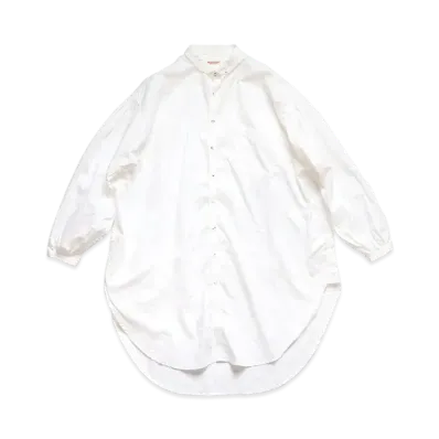 KAPITAL BROADVER BUTTON DOWN GIANT SHIRT "White"