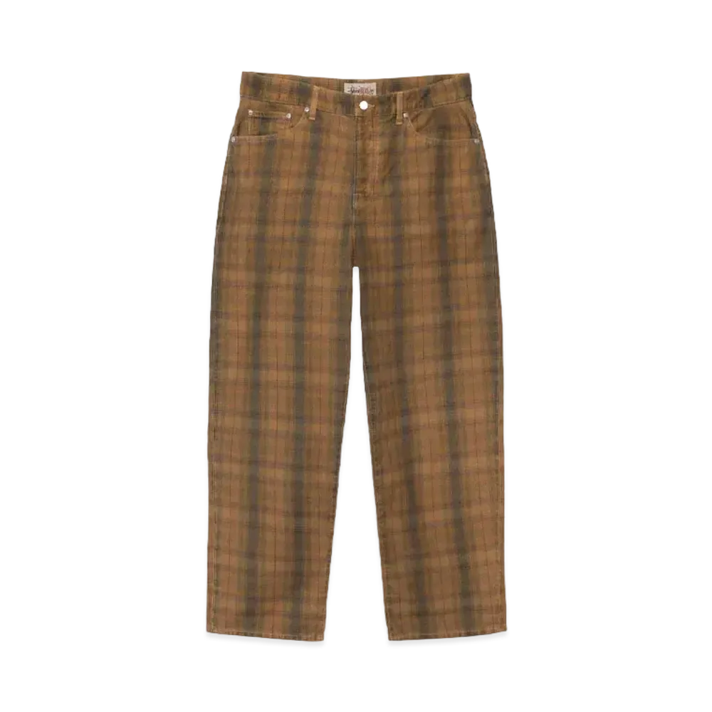 Stussy Big OL Jean Canvas Plaid "Brown"