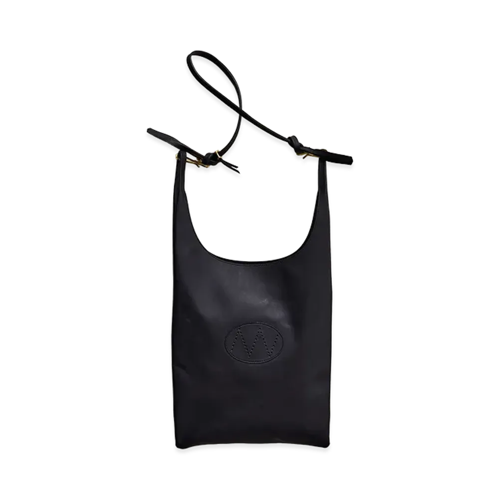 NICENESS N.Lowe Midi Steerhide Shoulder Bag Medium "Black"