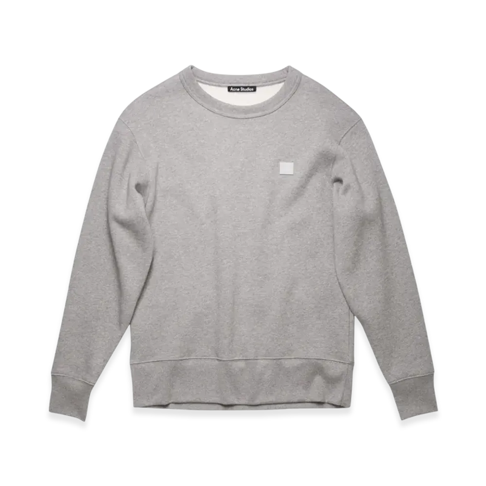 Acne Studios Fairview Face Crewneck Sweatshirt "Light Grey Melange"