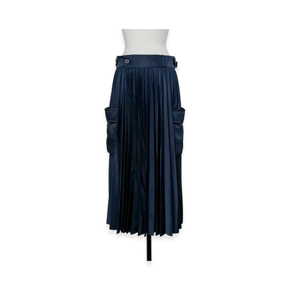sacai Nylon Twill Skirt "Navy"