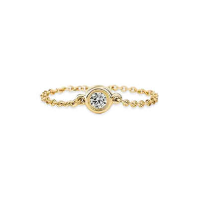Tiffany & Co. Elsa PerettiDiamond By The Yard Ring 18K "Gold"