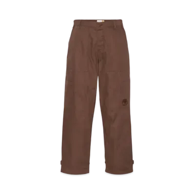 Timberland Allgender Wide Leg Cargo Pants "Dark Brown"