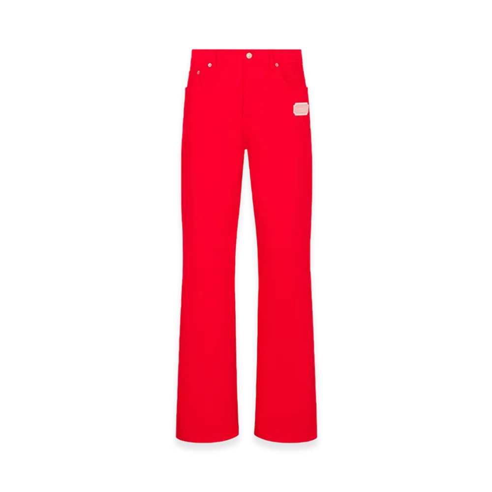 Dior Christian Dior Couture Organic Twill Jeans "Red"