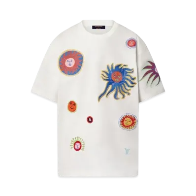 Louis Vuitton x Yayoi Kusama Embroidered Faces T-Shirt My Eternal Soul "Milk White"