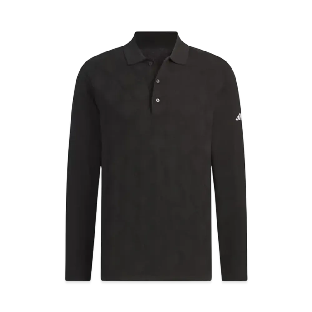 adidas Argyle Sweater Polo "Black"