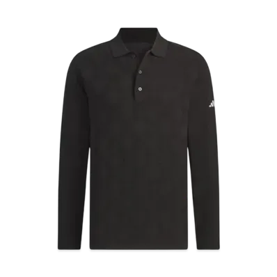 adidas Argyle Sweater Polo "Black"