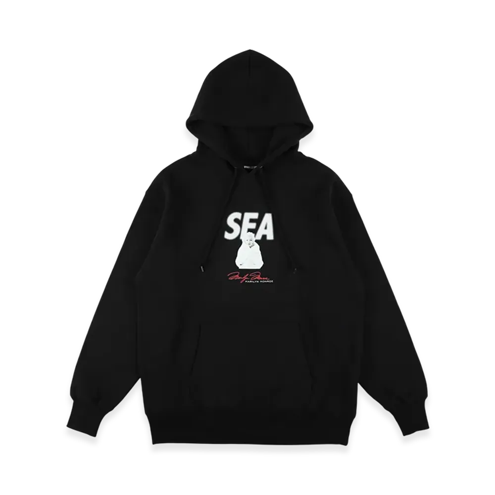 WIND AND SEA x Marilyn Monroe Winter Hooded Sweat "Black"