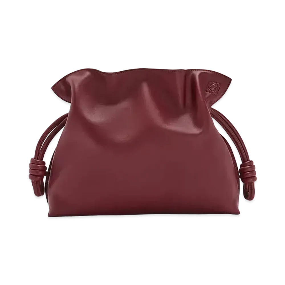 LOEWE Flamenco Clutch In Nappa Calfskin "Malbec"
