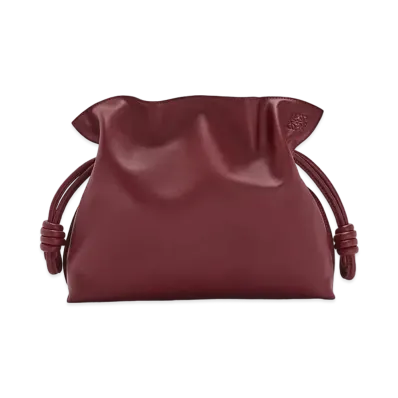 LOEWE Flamenco Clutch In Nappa Calfskin "Malbec"