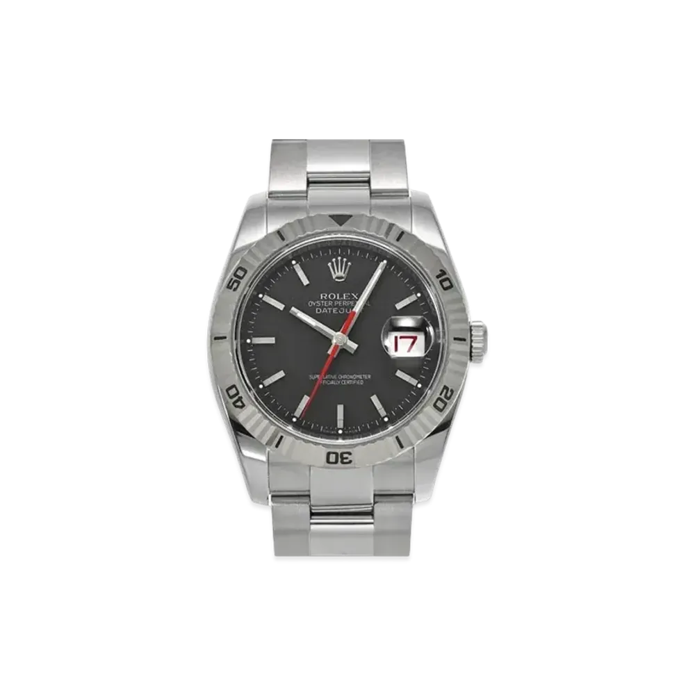 ROLEX Datejust Turn-O-Graph "Black/Stainless Steel/White Gold"
