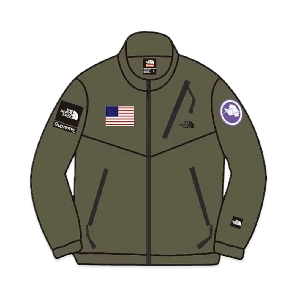 Supreme x The North Face Polartec Fleece Jacket "Olive"
