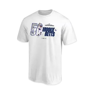 MLB Fanatics Dodgers Mookie Betts MLB Tokyo Series Opening Game T-Shirt Kids "White"