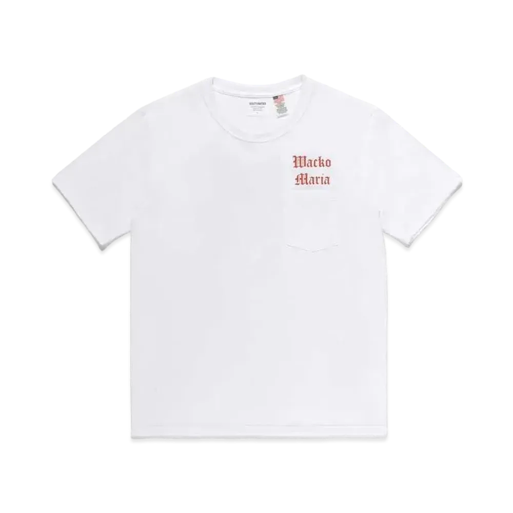 WACKO MARIA US FABRIC POCKET T-SHIRT #2 "White"