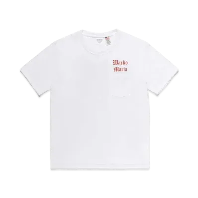 WACKO MARIA US FABRIC POCKET T-SHIRT #2 "White"