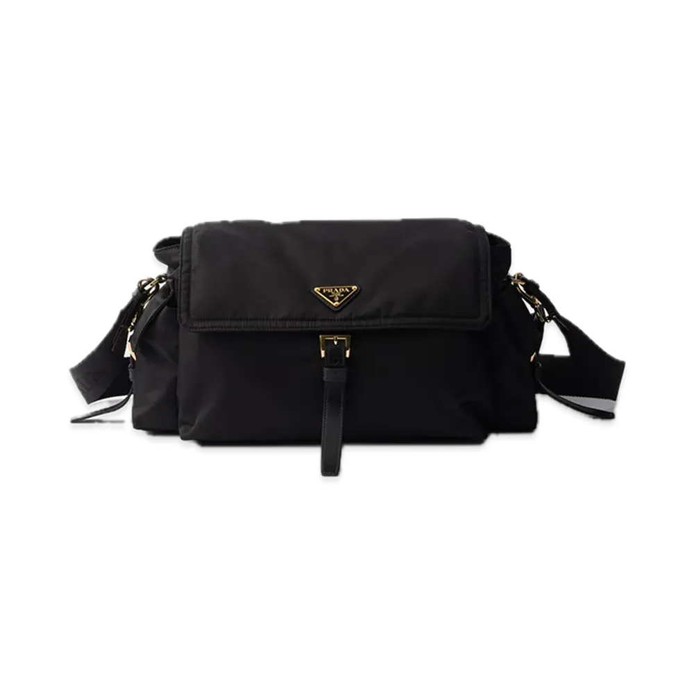 PRADA Explorer Large Re-Nylon Shoulder Bag "Black"