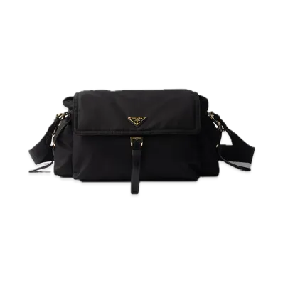 PRADA Explorer Large Re-Nylon Shoulder Bag "Black"