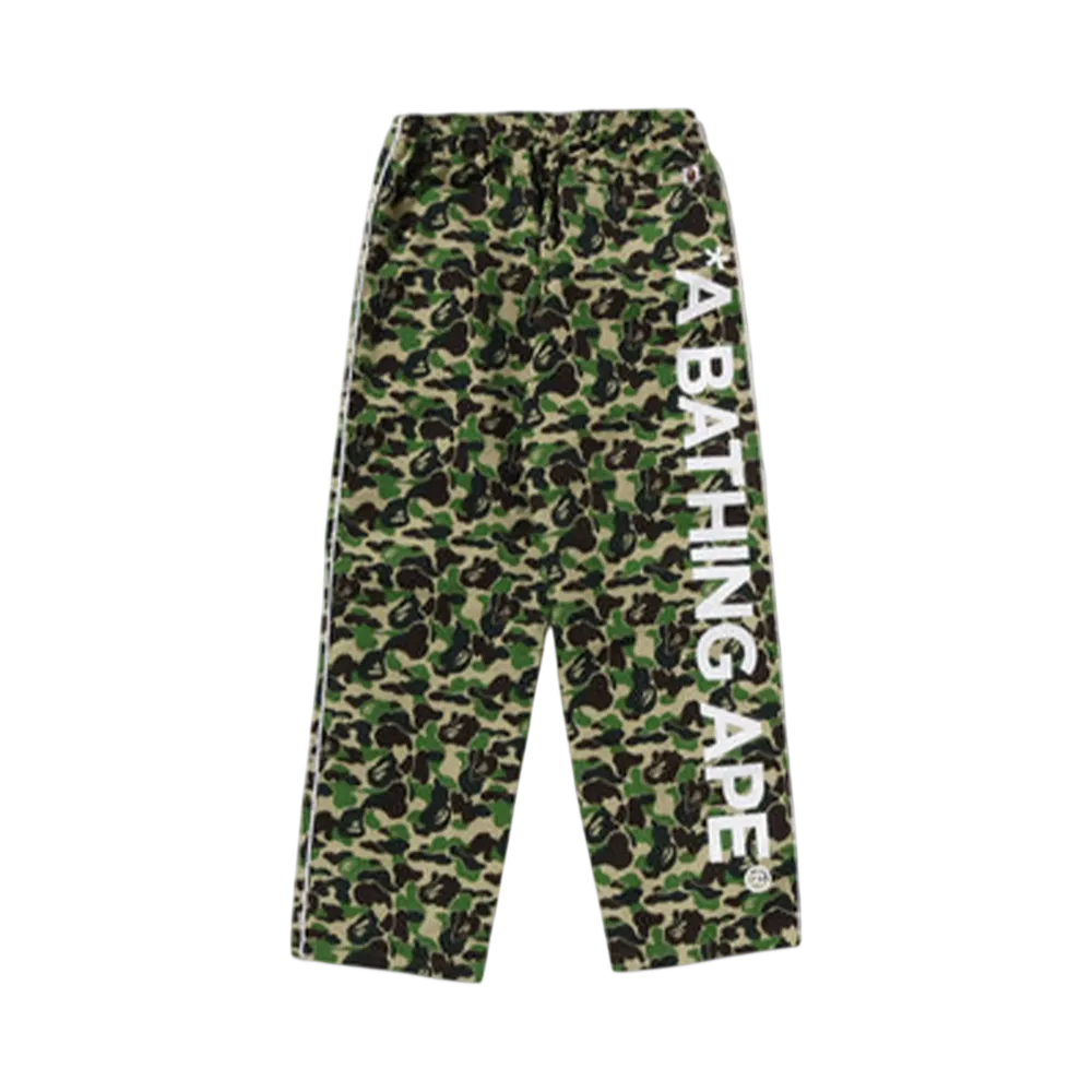 A BATHING APE Abc Camo Track Pants "Green"