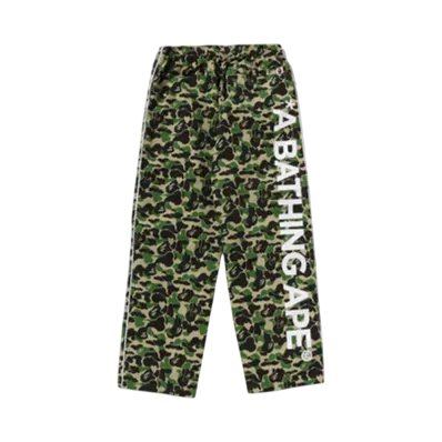 A BATHING APE Abc Camo Track Pants "Green"