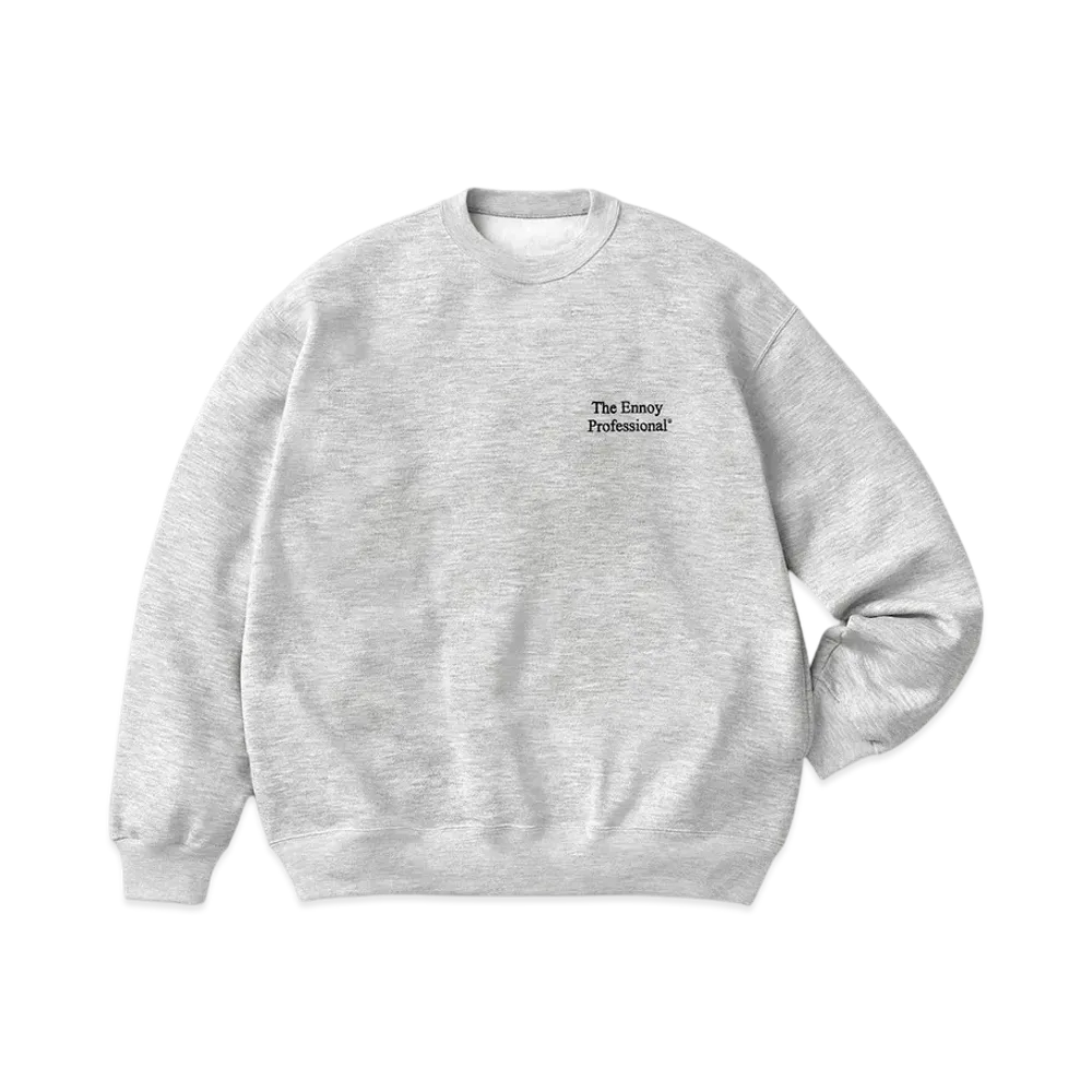 ENNOY Professional Crew Sweat "Gray/Black" 25SS