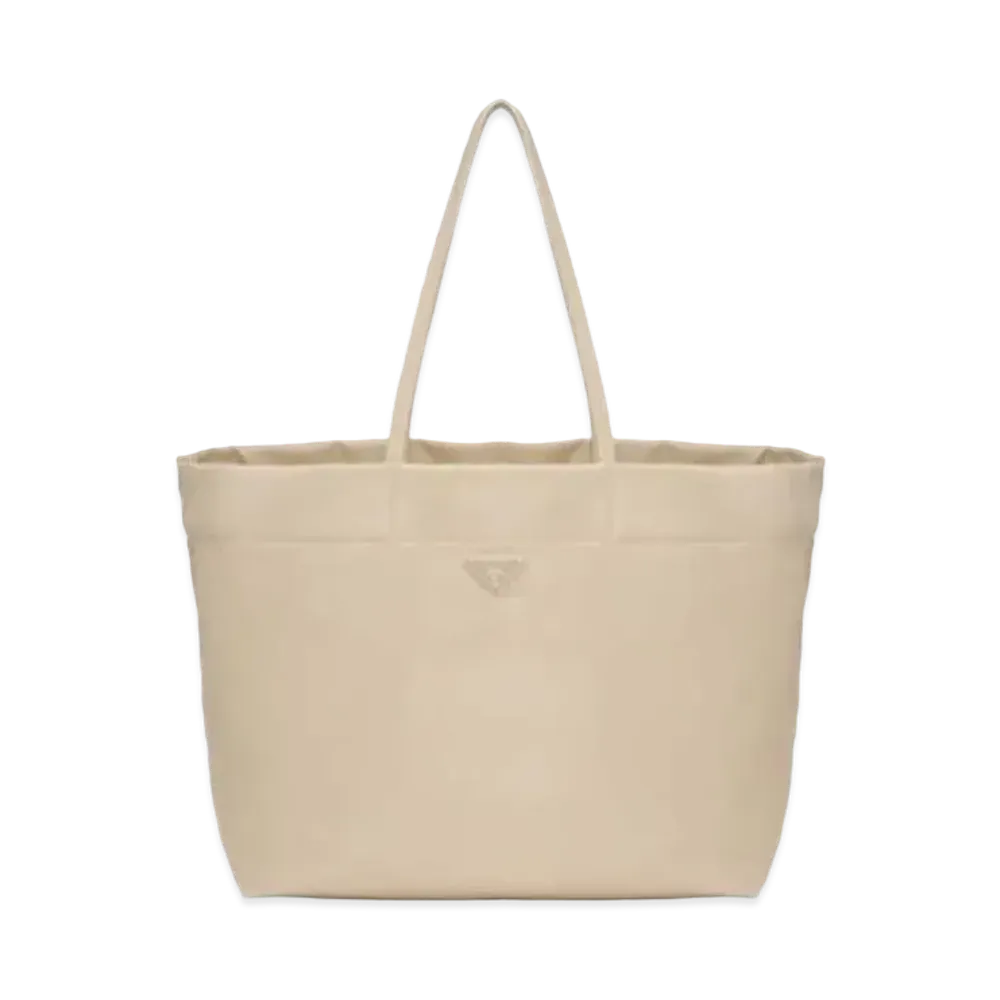 PRADA Re-Nylon And Saffiano Leather Tote Bag "Sand Beige"