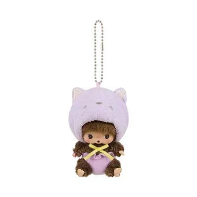 Sekiguchi Animal Bebichhichi SS Kao-deka Keychain Cat