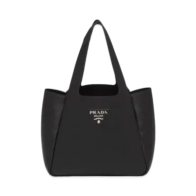 PRADA Leather Tote Bag "Black"