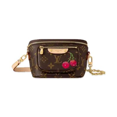 Louis Vuitton x Takashi Murakami Mini Bum Bag "Cherry Brown"