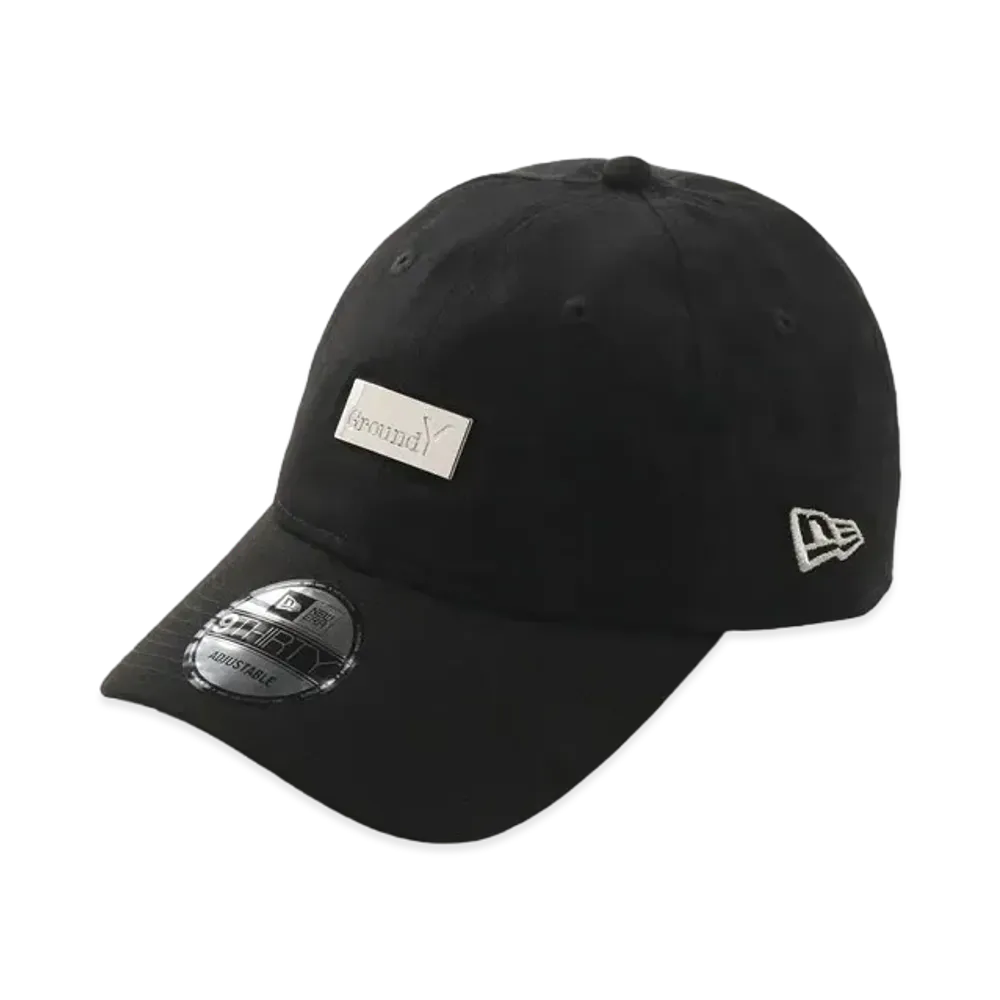 NEW ERA x Ground Y Collection Metal Plate 9Thirty "Black"