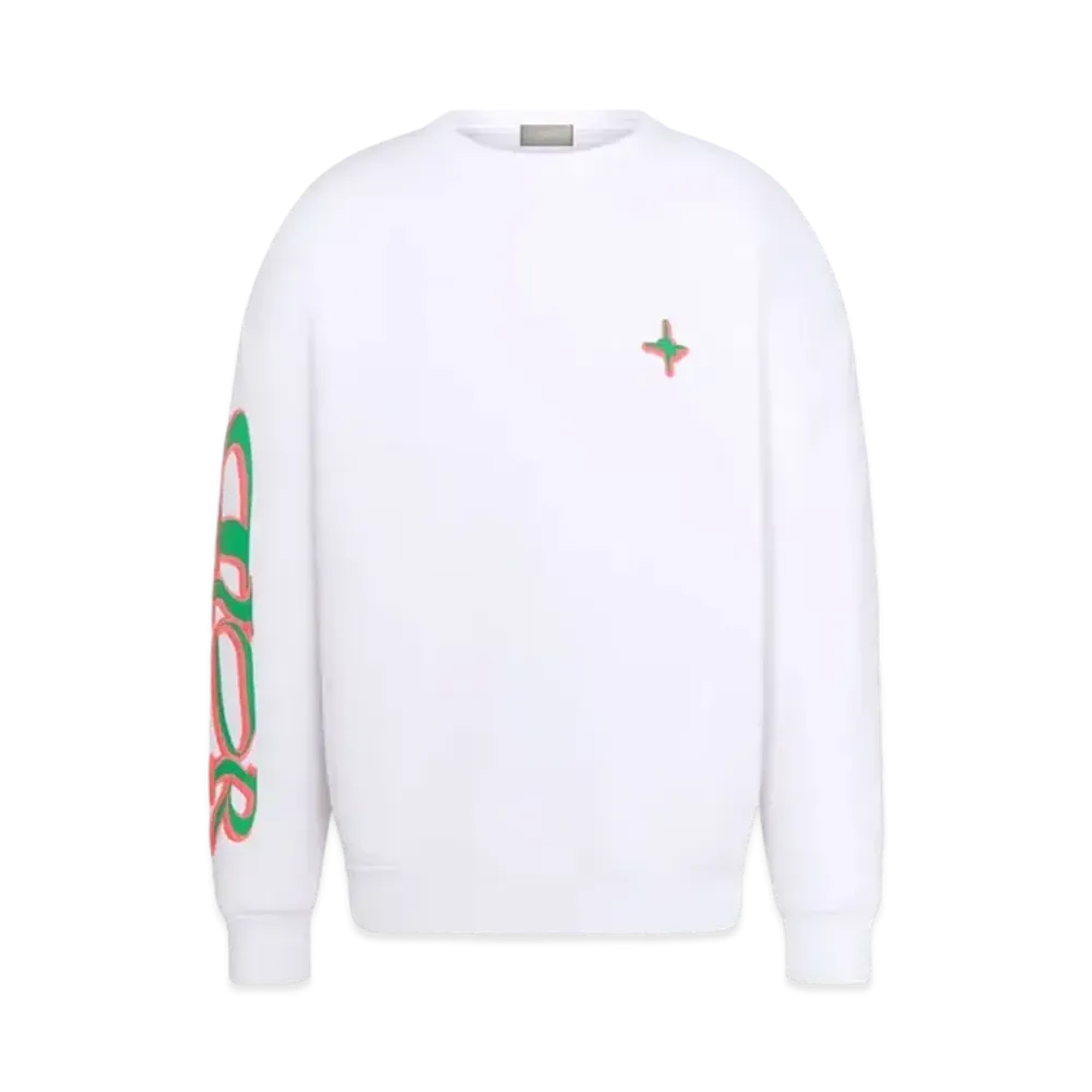 Dior x LEWIS HAMILTON Sweatshirt Cotton Fleece "White"