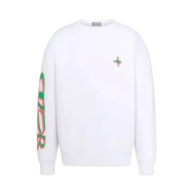 Dior x LEWIS HAMILTON Sweatshirt Cotton Fleece "White"