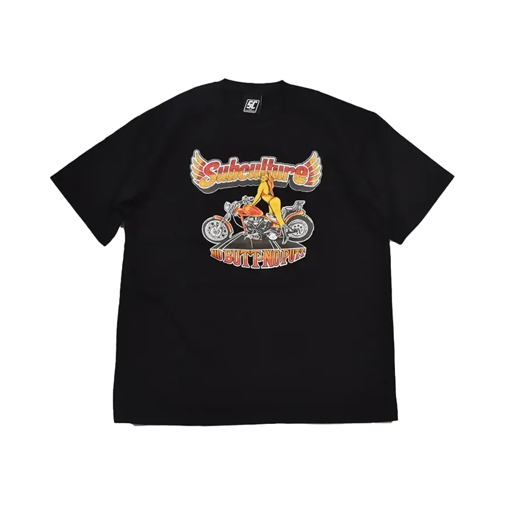 Subculture Biker Girl T-Shirt "Black"