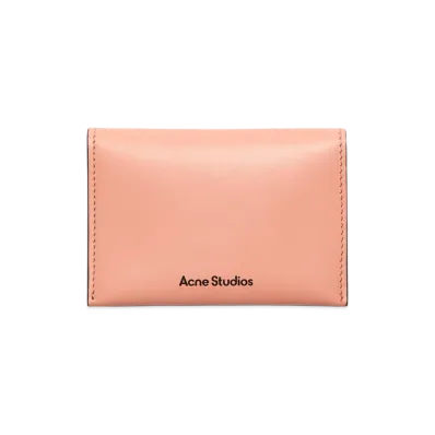 Acne Studios Folded Leather Wallet "Salmon Pink"