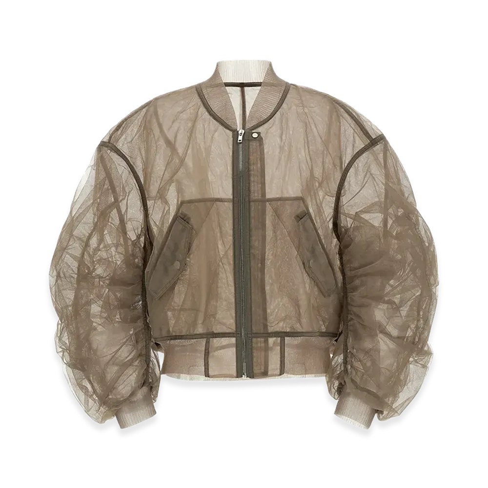 Rick Owens Women's 'secchia Flight' Bomber Jacket "Beige"