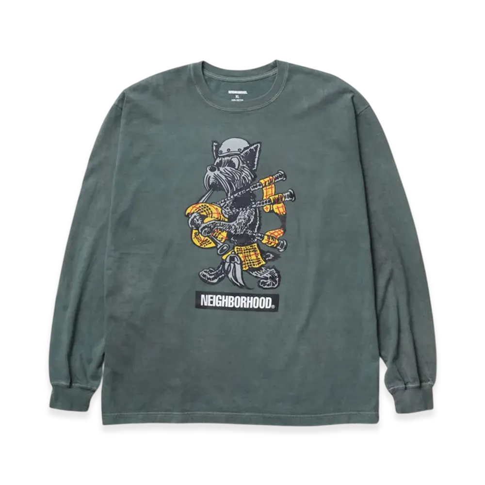 NEIGHBORHOOD Nh . Tee Ls-17 "Green"