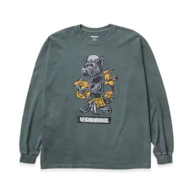 NEIGHBORHOOD Nh . Tee Ls-17 "Green"