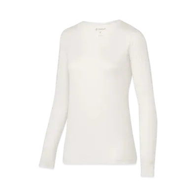 Goldwin Cooling Round Neck Long Sleeve (C3 Fit/Women) "White"
