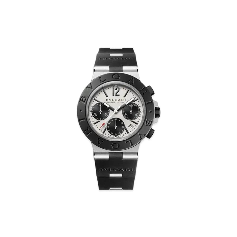 BVLGARI Aluminium Chronograph Watch "White"