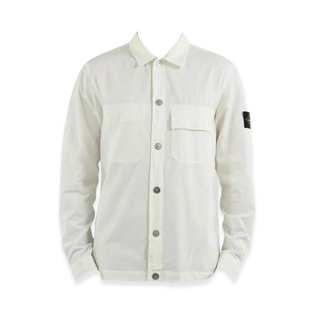 Stone Island 11729 Cupro Cotton Twill-TC Jacket - 23SS "White"