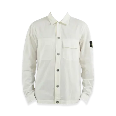 Stone Island 11729 Cupro Cotton Twill-TC Jacket - 23SS "White"