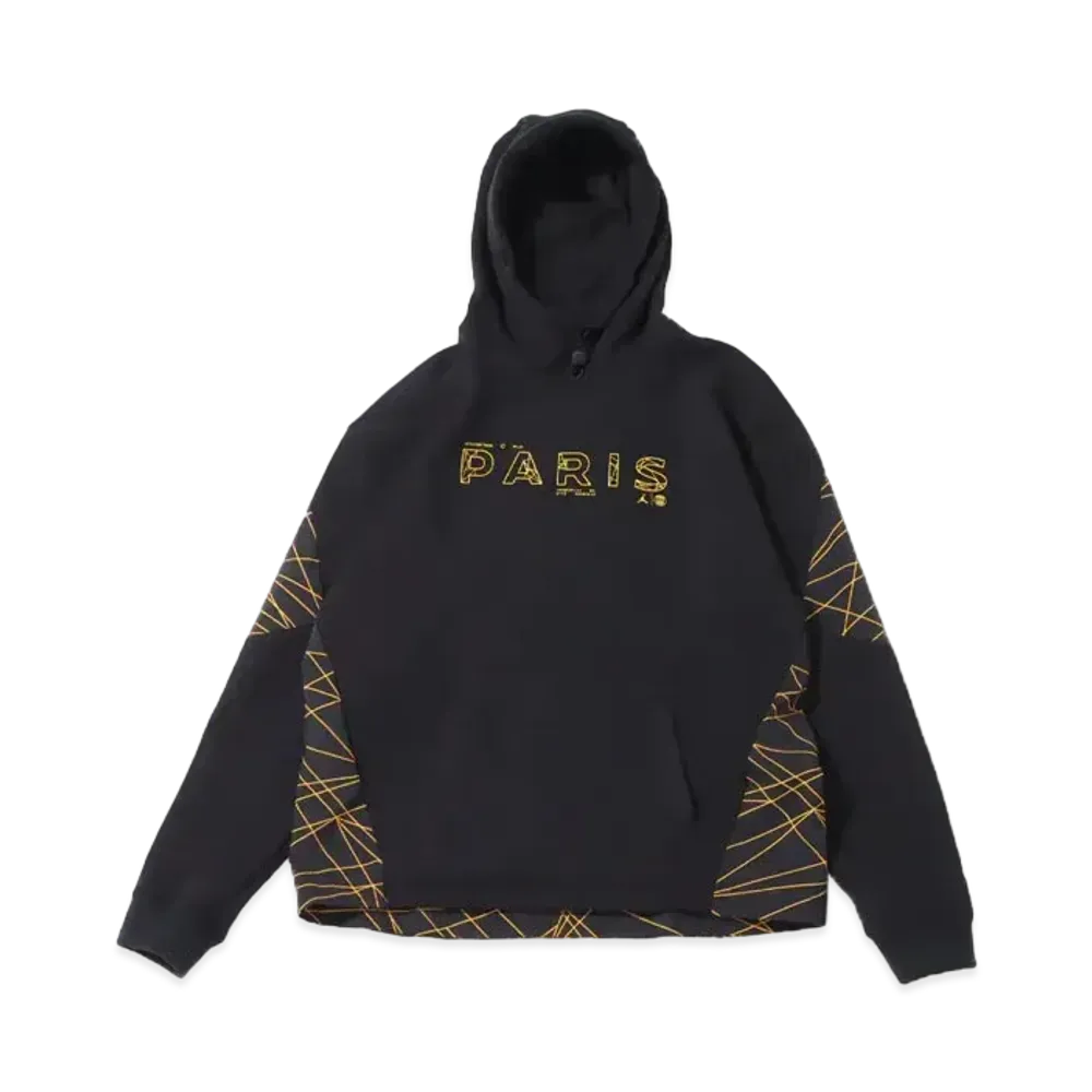 Jordan Brand x Paris Saint Germain Men's Fleece Hoodie "Black/Tour Yellow"