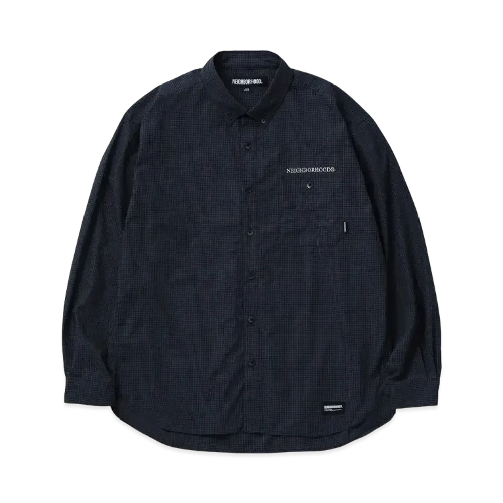 NEIGHBORHOOD Plaid Pattern BD Shirt LS "Navy"